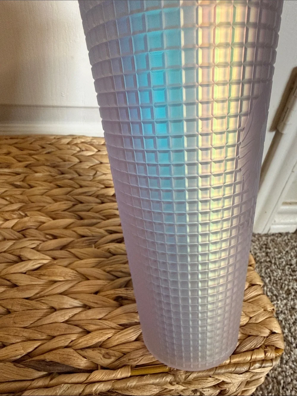 Starbucks Unicorn Iridescent Grid 24oz Tumbler 2022 Collectible